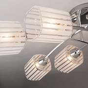 Люстра на штанге Eurosvet Ruby 30125/8 хром цвет плафона/подвески Белый, цвет арматуры Хром-3