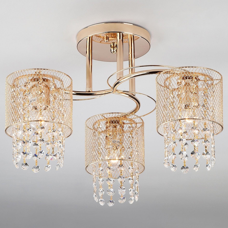 Люстра на штанге Eurosvet Bonnie 30137/3 золото 