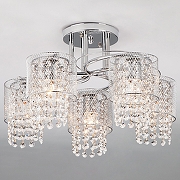 Люстра на штанге Eurosvet Bonnie 30137/5 хром цвет хром