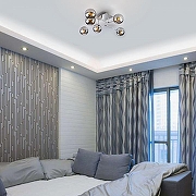 Люстра Eurosvet Ev1ta 30140/6 хром цвет плафона/подвески Светло-серый, цвет арматуры Хром-6