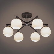 Люстра на штанге Eurosvet Blasco 30145/6 хром/венге цвет венге, хром-1