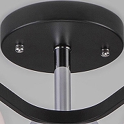 Люстра на штанге Eurosvet Blasco 30145/6 хром/венге цвет плафона/подвески Белый, цвет арматуры Коричневый, Хром-5