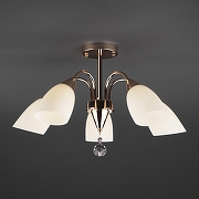 Люстра на штанге Eurosvet Ellene 30149/5 золото цвет золото-1