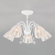 Люстра на штанге Eurosvet Floranse 30155/5 белый цвет белый