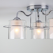 Люстра Eurosvet Darcy 30160/3 хром цвет плафона/подвески Белый, Прозрачный, цвет арматуры Хром-2