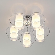 Люстра Eurosvet Darcy 30160/5 хром цвет плафона/подвески Белый, Прозрачный, цвет арматуры Хром-1