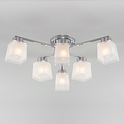 Люстра Eurosvet Delf1 30162/6 хром цвет плафона/подвески Белый, цвет арматуры Хром