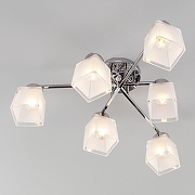 Люстра Eurosvet Delf1 30162/6 хром цвет плафона/подвески Белый, цвет арматуры Хром-2