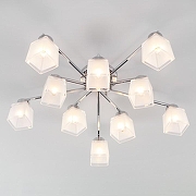 Люстра Eurosvet Delf1 30162 хром цвет плафона/подвески Белый, цвет арматуры Хром-1