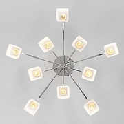 Люстра Eurosvet Delf1 30162 хром цвет плафона/подвески Белый, цвет арматуры Хром-2