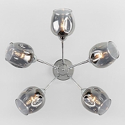 Люстра Eurosvet Marc1 30164/5 хром цвет плафона/подвески Светло-серый, цвет арматуры Хром-3