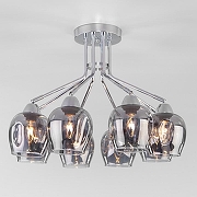 Люстра Eurosvet Marc1 30164/8 хром цвет плафона/подвески Светло-серый, цвет арматуры Хром-2