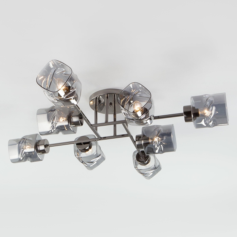 Люстра Eurosvet Hilari 30165/8 черный жемчуг 