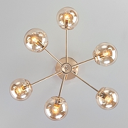 Люстра на штанге Eurosvet Ascot 30166/6 золото цвет золото-2