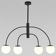 Люстра на штанге Eurosvet Cenacolo 30179/4 черный цвет черный