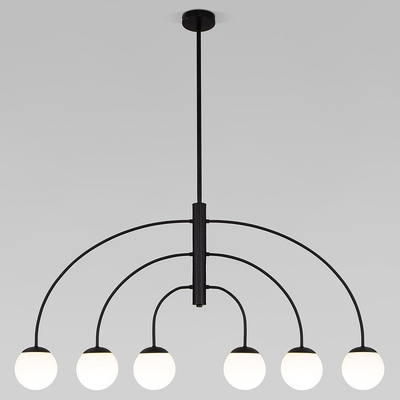 Люстра на штанге Eurosvet Cenacolo 30179/6 черный 