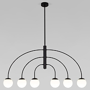 Люстра на штанге Eurosvet Cenacolo 30179/6 черный цвет черный