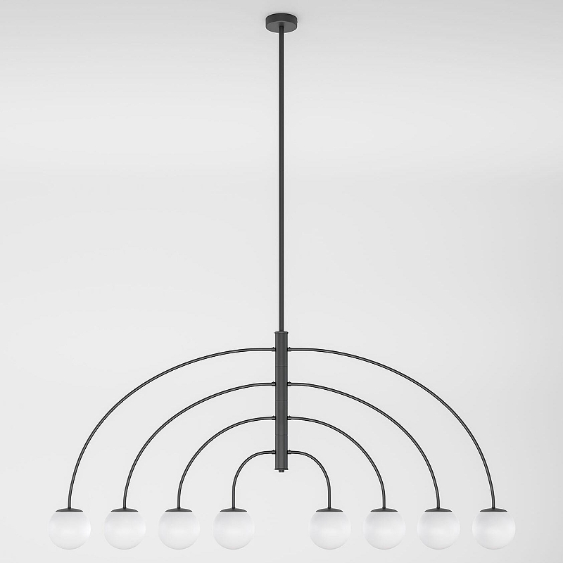 Люстра на штанге Eurosvet Cenacolo 30179/8 черный 
