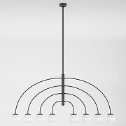 Люстра на штанге Eurosvet Cenacolo 30179/8 черный цвет черный