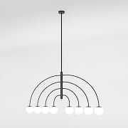 Люстра на штанге Eurosvet Cenacolo 30179/8 черный цвет черный-1