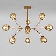 Люстра на штанге Eurosvet Astro 30179 матовое золото цвет плафона/подвески Оранжевый, цвет арматуры Золото