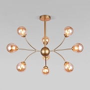 Люстра на штанге Eurosvet Astro 30179 матовое золото цвет плафона/подвески Оранжевый, цвет арматуры Золото-1