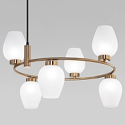 Люстра Eurosvet Alva 30183/6 латунь цвет золото, черный