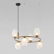 Люстра Eurosvet Alva 30183/6 латунь цвет золото, черный-1