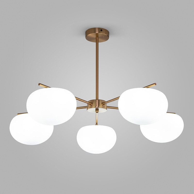 Люстра на штанге Eurosvet Like 30190/5 латунь 