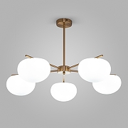 Люстра на штанге Eurosvet Like 30190/5 латунь цвет латунь