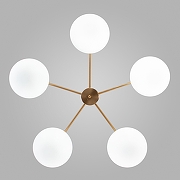 Люстра на штанге Eurosvet Like 30190/5 латунь цвет латунь-2