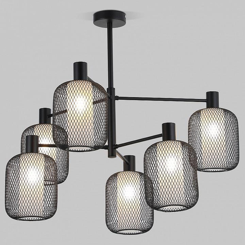 Люстра на штанге Eurosvet Vo1le 30191/6 черный 