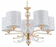 Люстра Arte Milano Florentia-2097 302097/5 Wh/Gd цвет плафона/подвески Белый, цвет арматуры Белый, Золото