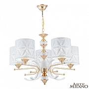 Люстра Arte Milano Florentia-2097 302097/5 Wh/Gd цвет плафона/подвески Белый, цвет арматуры Белый, Золото-1