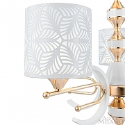 Люстра Arte Milano Florentia-2097 302097/8 Wh/Gd цвет плафона/подвески Белый, цвет арматуры Белый, Золото-6