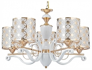 Люстра Arte Milano Florentia-3097 303097/5 Wh/Gd цвет плафона/подвески Белый, Золото, цвет арматуры Белый, Золото