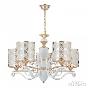 Люстра Arte Milano Florentia-3097 303097/5 Wh/Gd цвет плафона/подвески Белый, Золото, цвет арматуры Белый, Золото-2