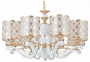 Люстра Arte Milano Florentia-3097 303097/8 Wh/Gd цвет плафона/подвески Белый, Золото, цвет арматуры Белый, Золото