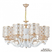 Люстра Arte Milano Florentia-3097 303097/8 Wh/Gd цвет плафона/подвески Белый, Золото, цвет арматуры Белый, Золото-1