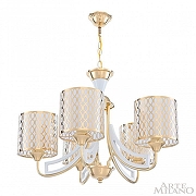 Люстра Arte Milano Florentia-3387 303387/5 Wh/Gd цвет плафона/подвески Белый, Золото, цвет арматуры Белый, Золото-2