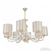 Люстра Arte Milano Florentia-3387 303387/8 Wh/Gd цвет плафона/подвески Белый, Золото, цвет арматуры Белый, Золото-2