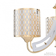 Люстра Arte Milano Florentia-3387 303387/8 Wh/Gd цвет плафона/подвески Белый, Золото, цвет арматуры Белый, Золото-4