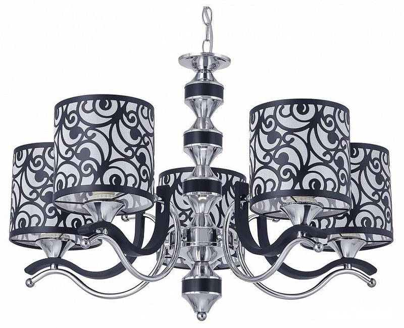 Люстра Arte Milano Florentia-4957 304957/5 Bk/Ni 