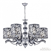 Люстра Arte Milano Florentia-4957 304957/6 Bk/Ni цвет плафона/подвески Белый, Черный, цвет арматуры Никель, Черный-3