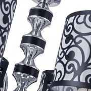 Люстра Arte Milano Florentia-4957 304957/6 Bk/Ni цвет плафона/подвески Белый, Черный, цвет арматуры Никель, Черный-7