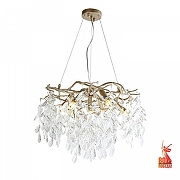 Люстра Favourite Brillo 3056-7P цвет плафона/подвески Прозрачный, цвет арматуры Золото