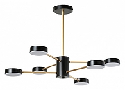 Люстра на штанге F-promo Atma 3058-6P цвет плафона/подвески Белый, Черный, цвет арматуры Золото, Черный