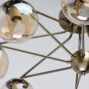 Люстра De City Оливия 8 306013608 цвет плафона/подвески Янтарный, цвет арматуры Бронза-7