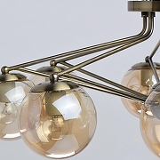 Люстра De City Оливия 8 306013608 цвет плафона/подвески Янтарный, цвет арматуры Бронза-9