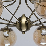 Люстра De City Оливия 8 306013608 цвет плафона/подвески Янтарный, цвет арматуры Бронза-10